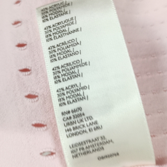 NWOT Free People Robin Seamless Midi Dress In Pink Size M/L - Picture 7 of 7